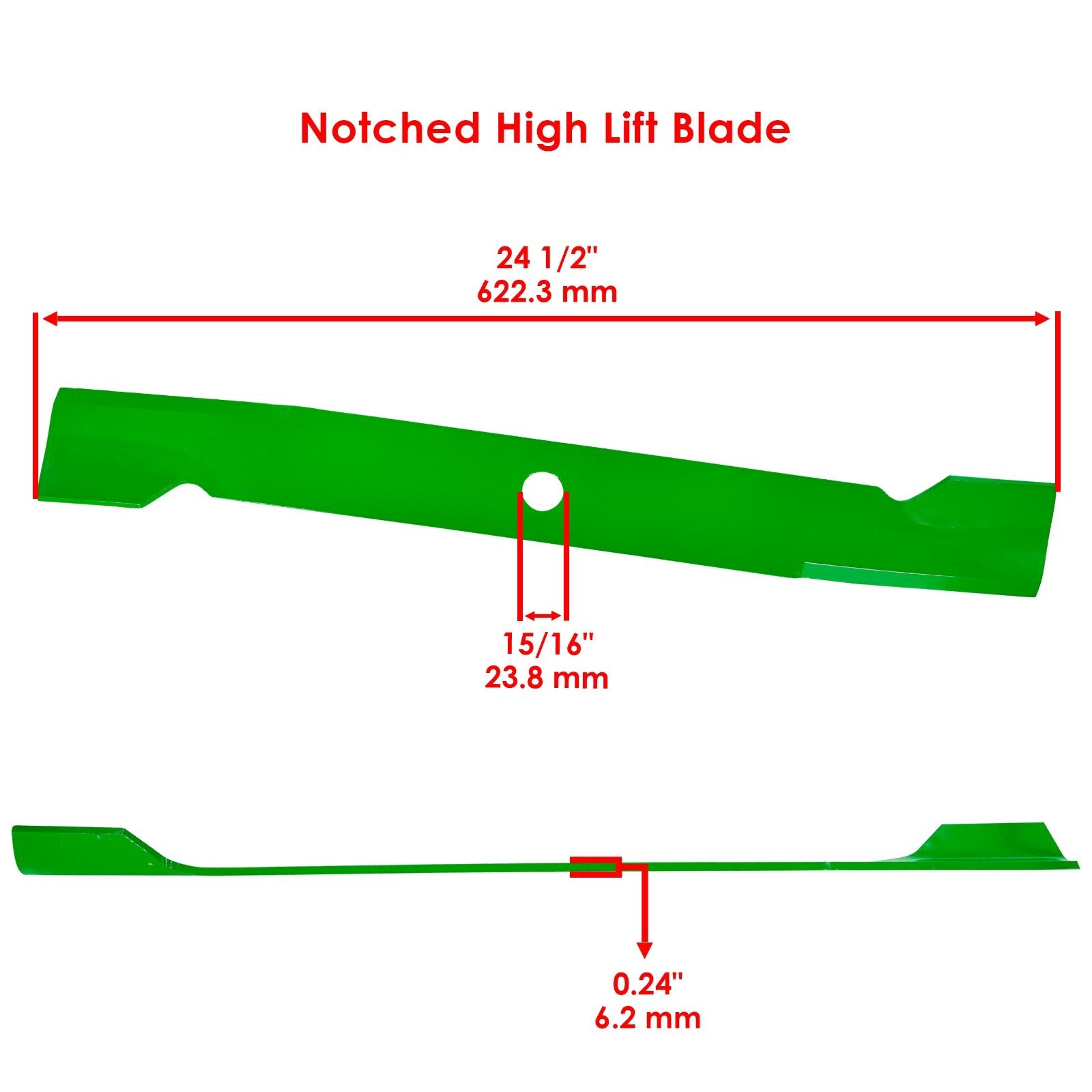 72 Inch Deck Blade Replacement for Exmark Lazer Z (2000–2008)