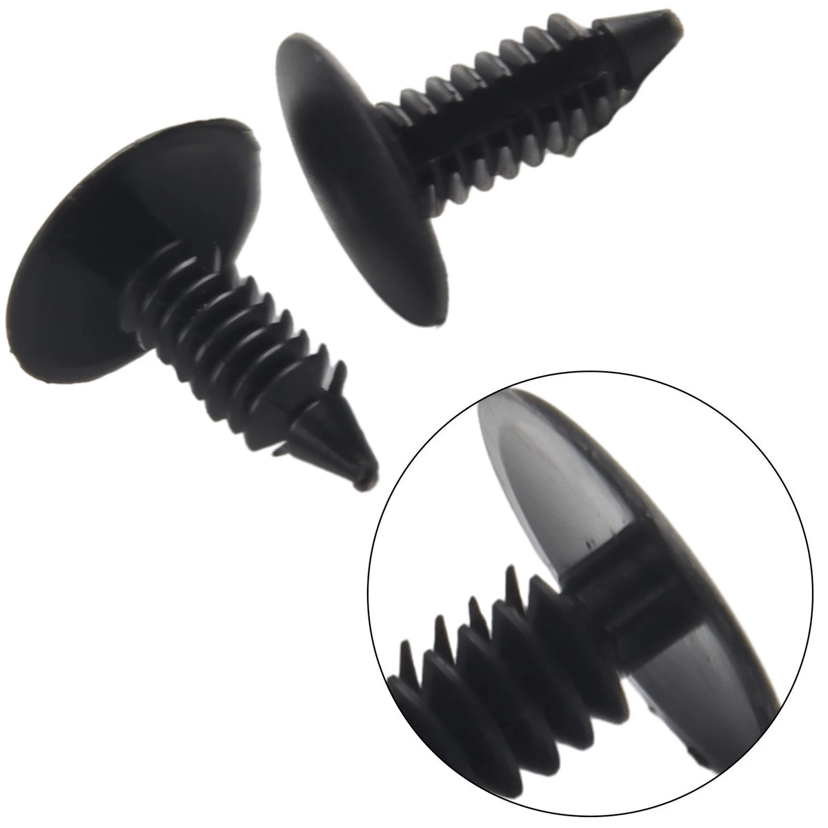 50 Pack Plastic Rivet Push Pin Clips for Car Bumper Fender Shield