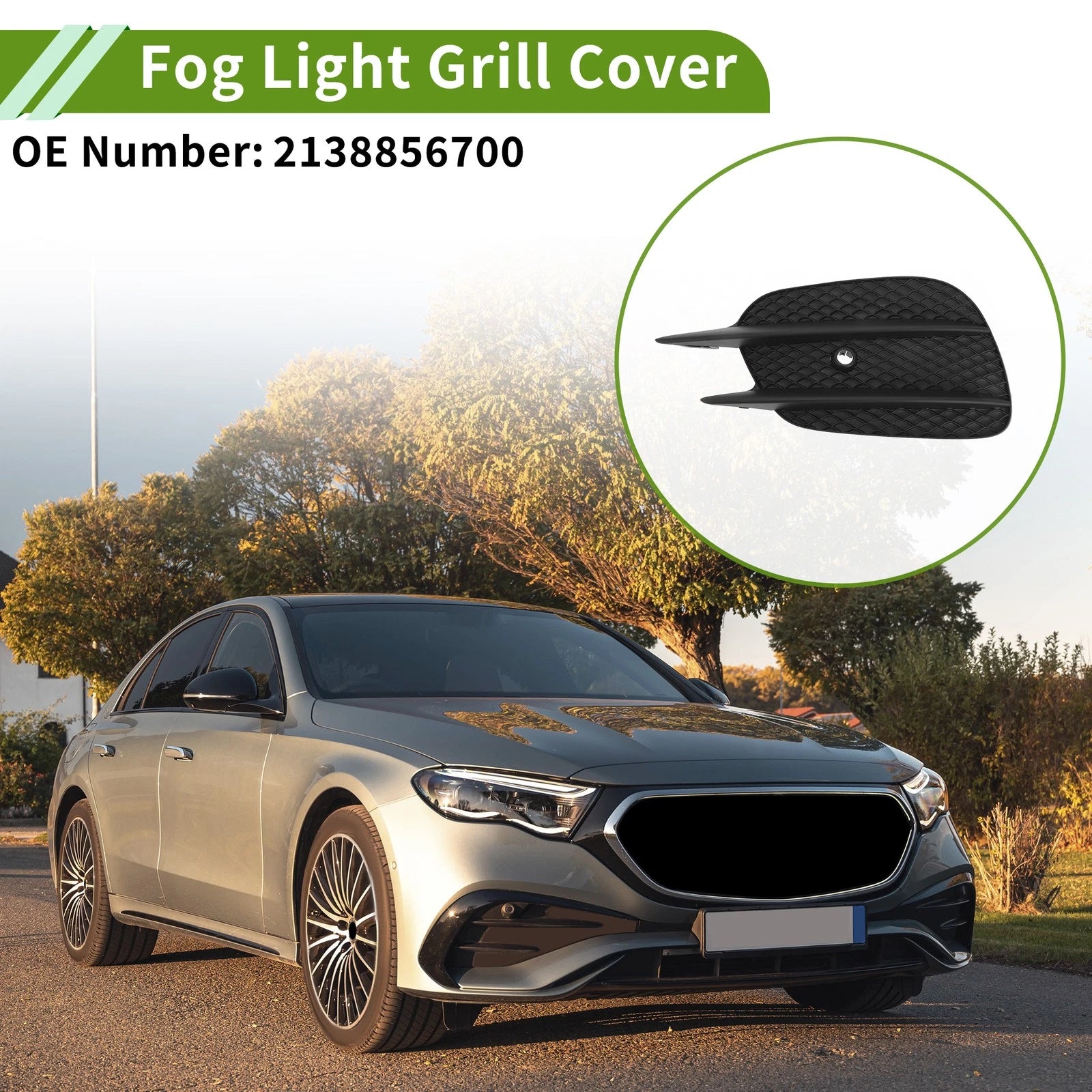 Front Left Fog Light Grill Replacement for Mercedes E Class (2009–2016)