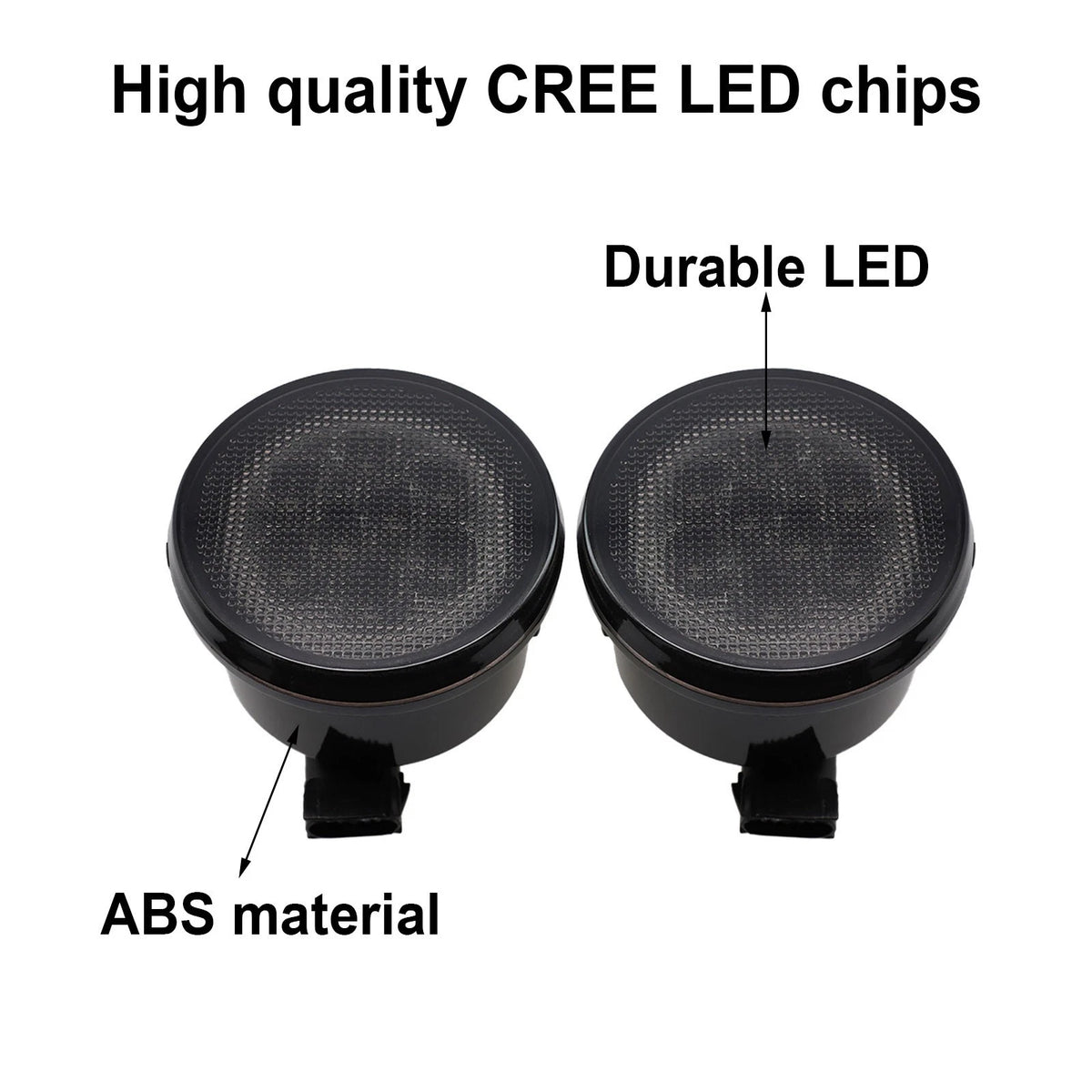 Direct Replacement Smoke Lens Amber Turn Signal Lights for Wrangler JK (2007–2018)