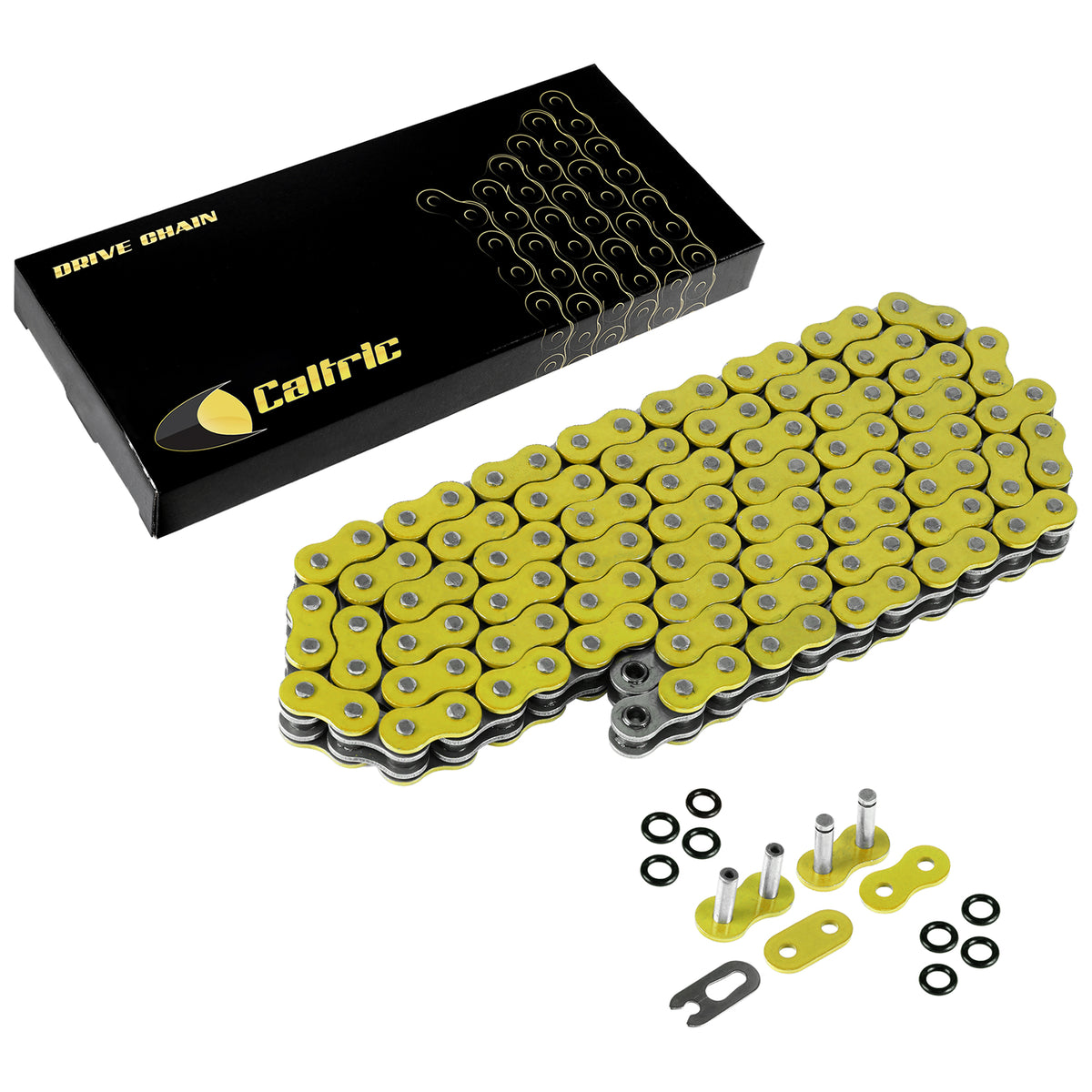 Drive Chain O Ring for ATV Motorcycle 520 Pitch 120 Links Yellow