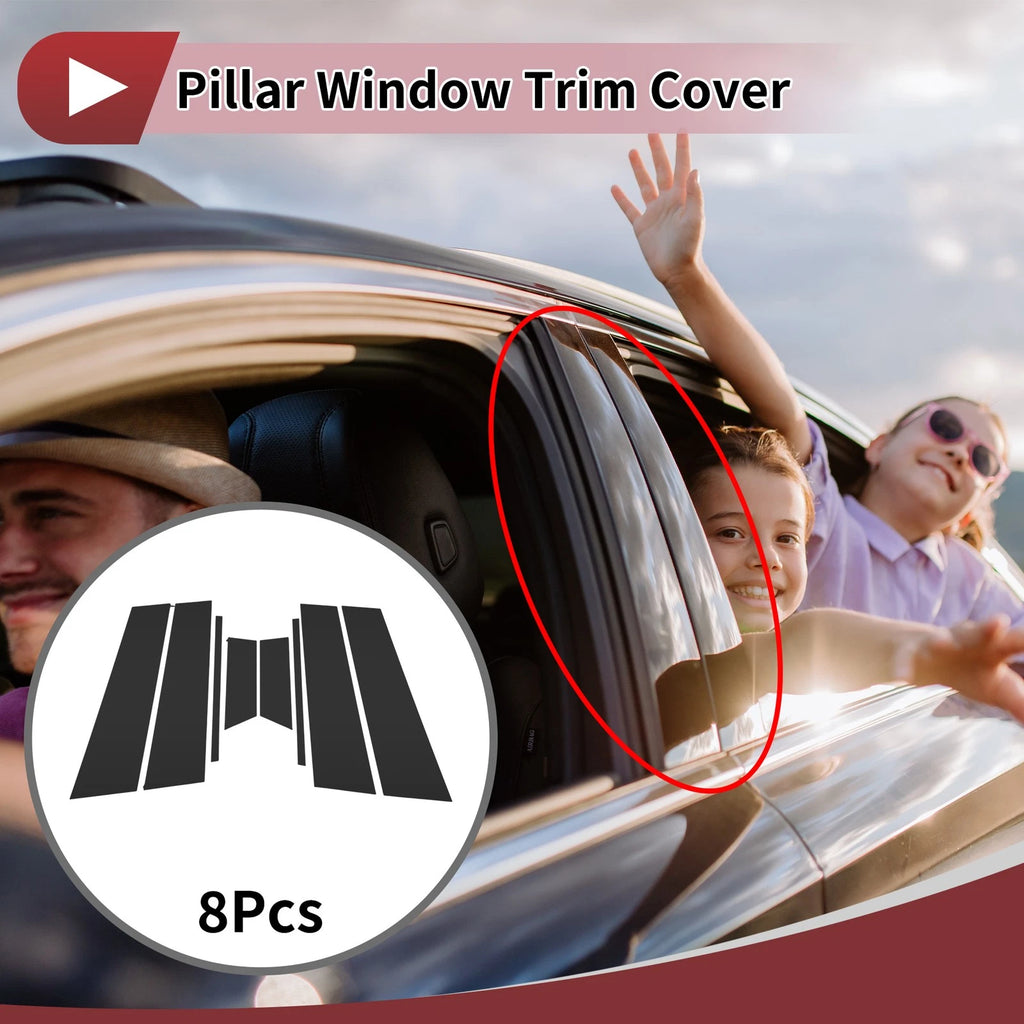 Door Pillar Window Trim Replacement for Chevrolet Onix 2020-2023 Black Left Right