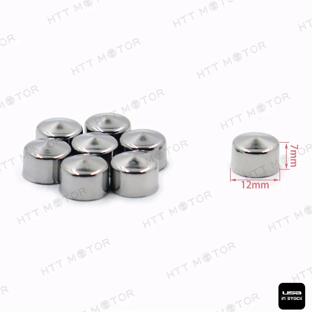 8PCS Chrome Cap Dress Cover for Harley Touring (1999–2006)