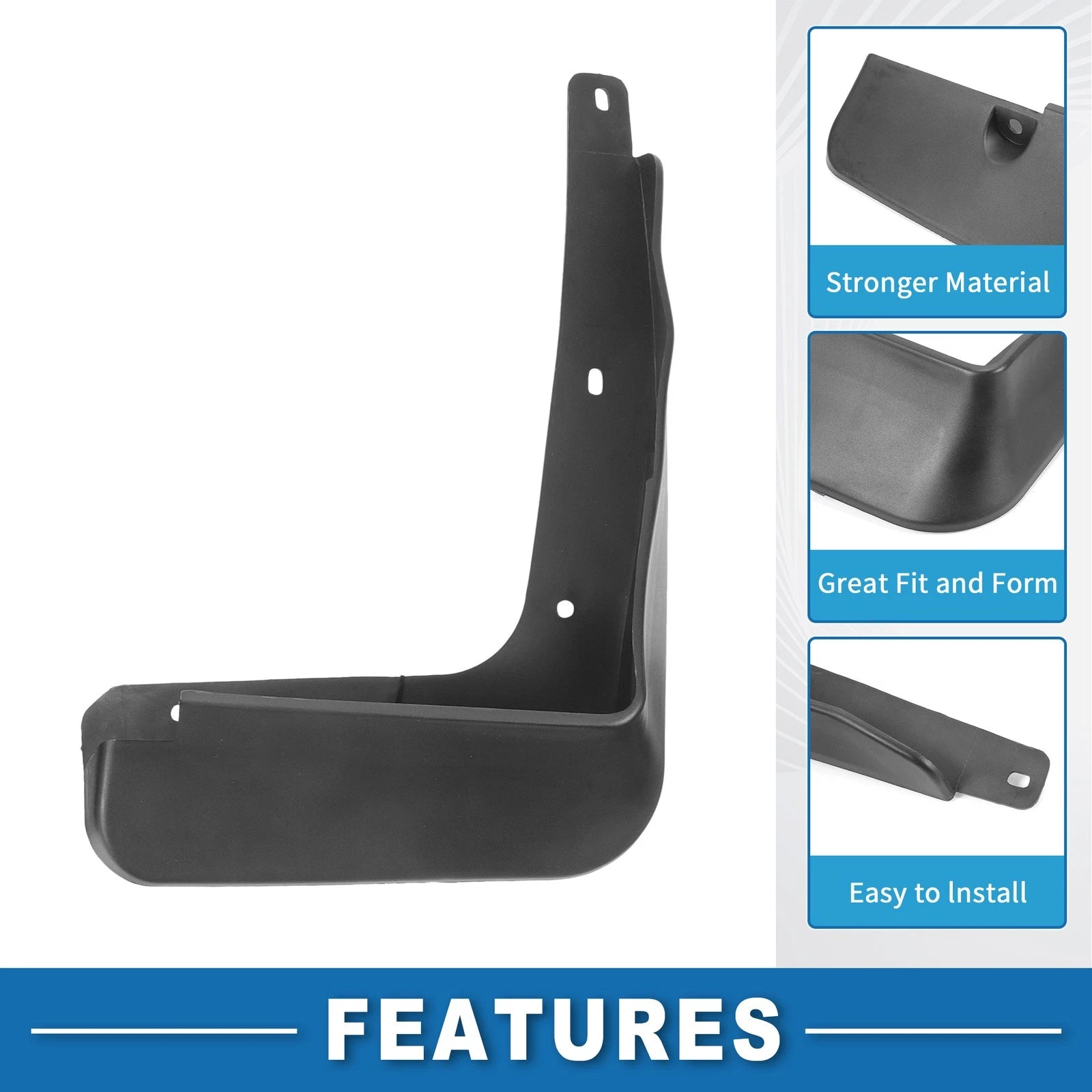 Front Rear Side Mud Flaps Splash Guards Replacement for Hyundai Sonata (2015–2016)