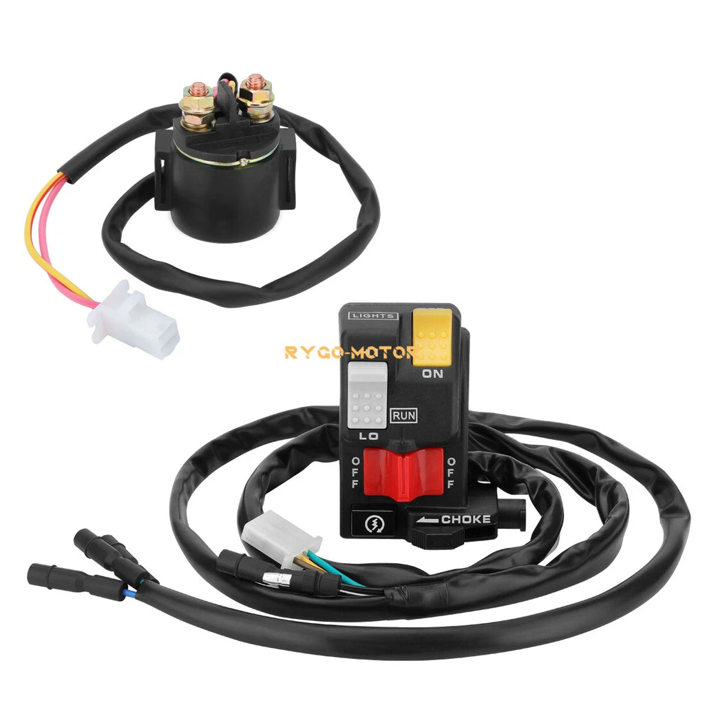 Handlebar & Starter Relay Switch for Honda FourTrax 300 TRX300/TRX300FW (1990–1995)