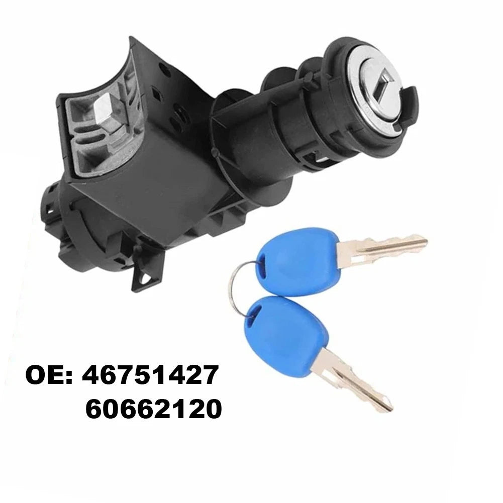 For Fiat Compatible Ignition Lock Switch 46819086 60662120 with 2 Keys