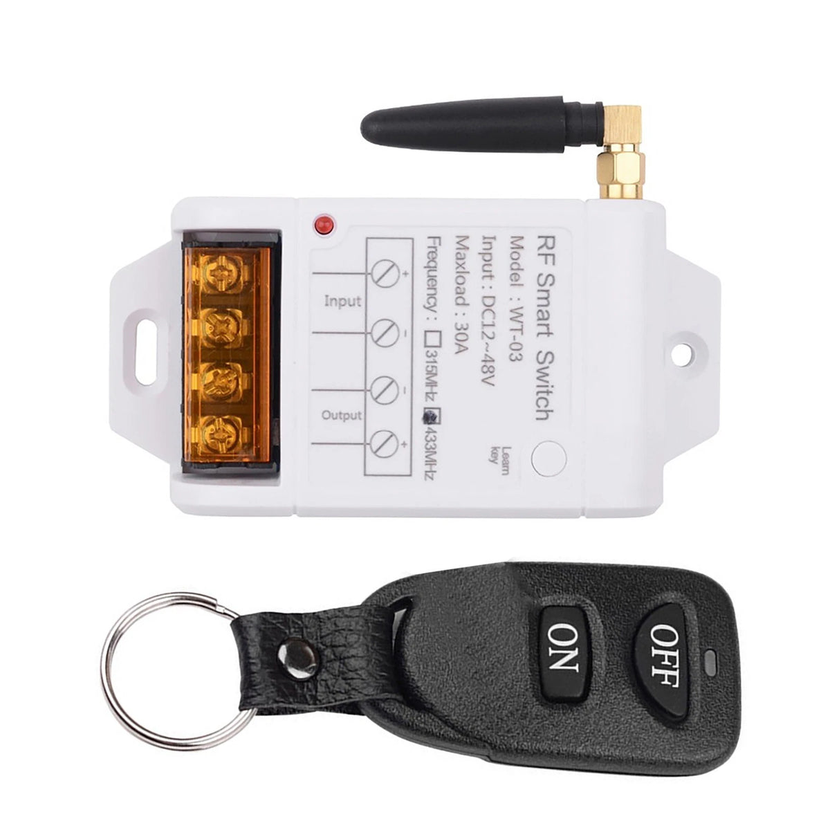 433MHz Wireless Remote Control Switch for High-Power Water Pump Motor