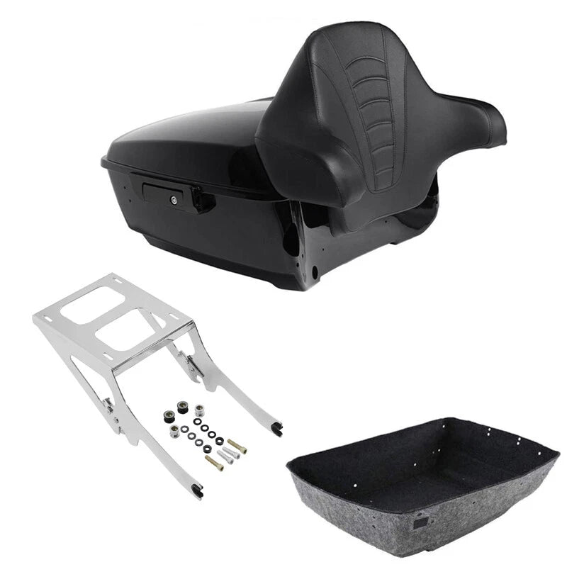 Trunk Backrest Pad Mount Rack for Harley Softail Heritage Classic (2018–2026)