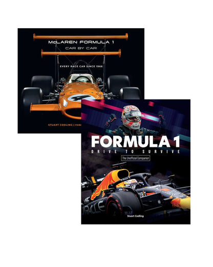 Set of 2 Formula 1 McLaren Car Drive to Survive Books