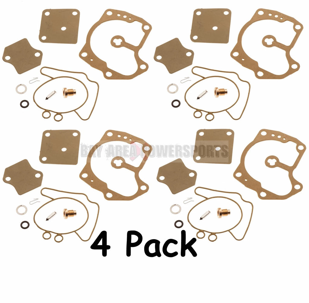Set of 4 Carburetor Rebuild Kits for Johnson Evinrude V4 Looper (120-140 HP)