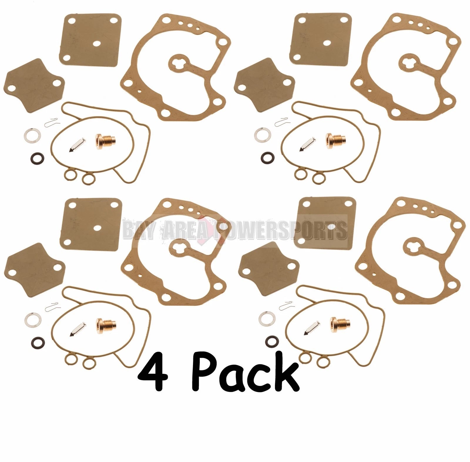 Set of 4 Carburetor Rebuild Kits for Johnson Evinrude V4 Looper (120-140 HP)