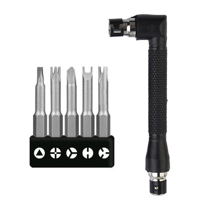 Set of 4 Special Shaped Screwdrivers with L Type Wrench Handle for DIY