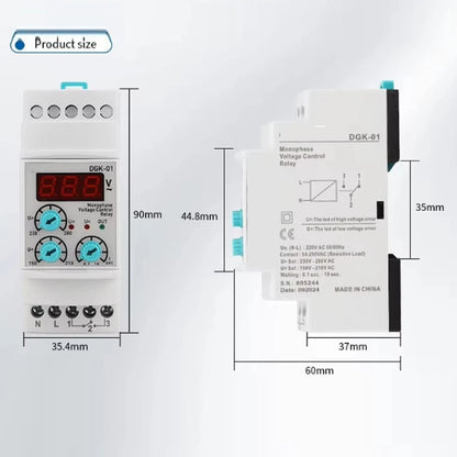 Adjustable Overvoltage Undervoltage Relay for Monophase Voltage Protector