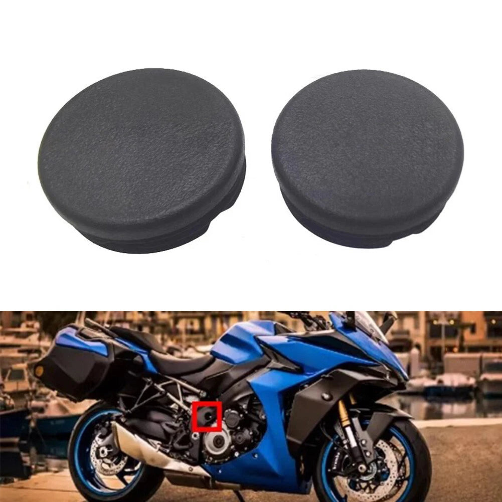 2X Frame Hole Cover Caps for Suzuki GSX S1000/F/GT (2015–2022)