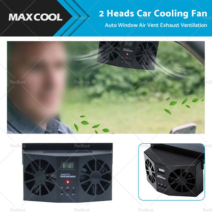 Solar Powered Car Cooling Fan for Universal Vehicles