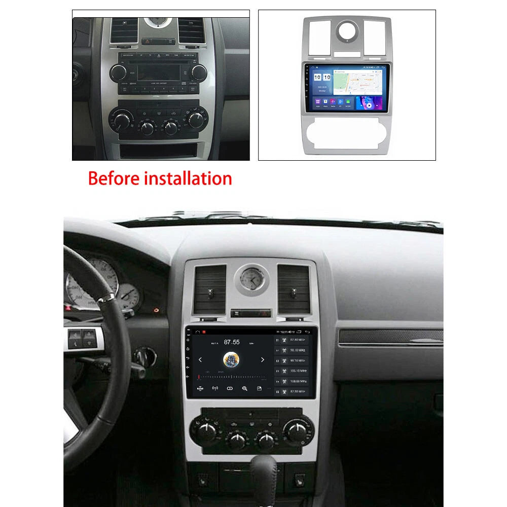 9 Inch Android 10.0 Car Stereo GPS Navigation for Chrysler 300C (2004–2011)