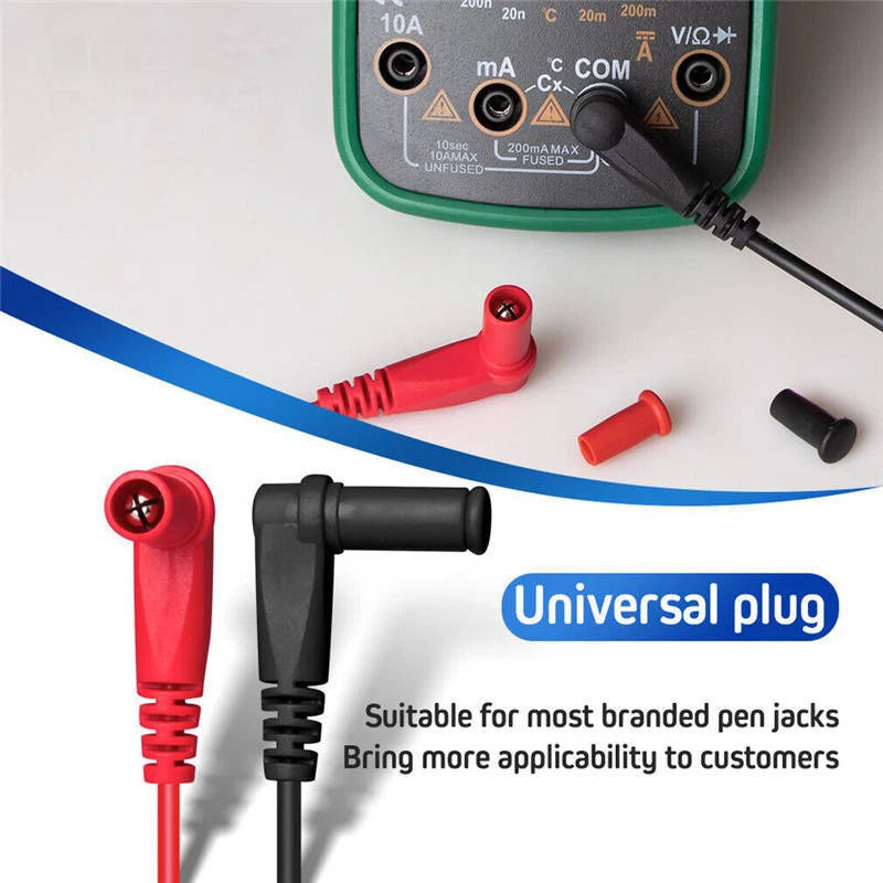 8PCS Digital Multimeter Probe Test Lead Kit with Clip Needle Tip