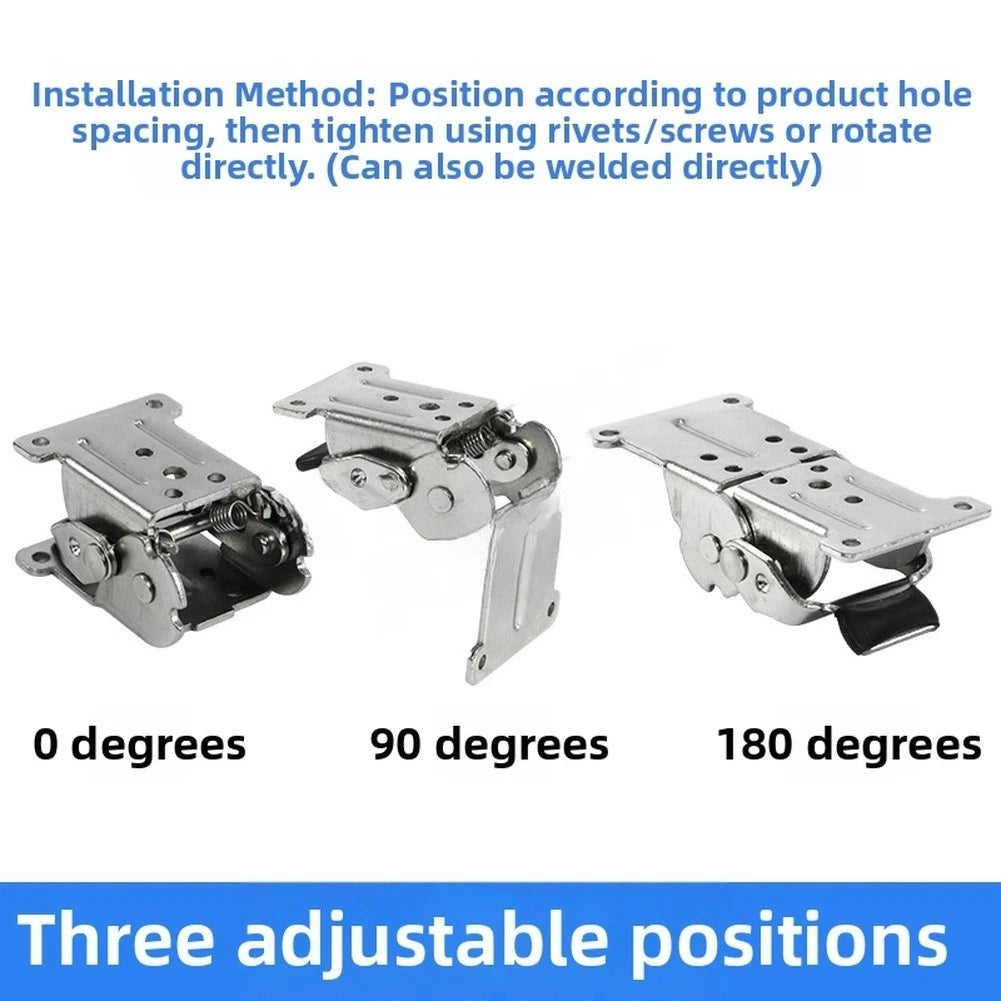 Adjustable Folding Hinge for DIY Projects (Cold Rolled Steel)