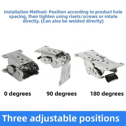 Adjustable Folding Hinge for DIY Projects (Cold Rolled Steel)