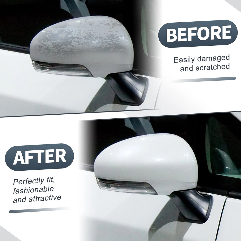 Rearview Mirror Cover Cap White Replacement for Toyota Reiz Prius (2010–2012)