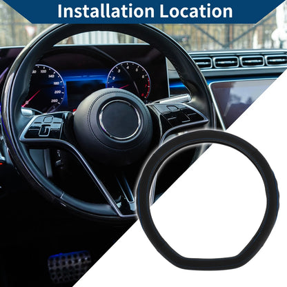 Rubber Steering Wheel Cover for Universal Fit (14.96")