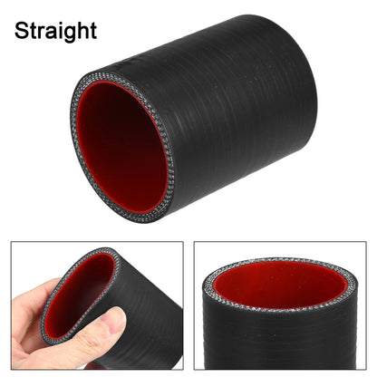 2" ID Straight Silicone Reducer Hose for Car (Intercooler) Black