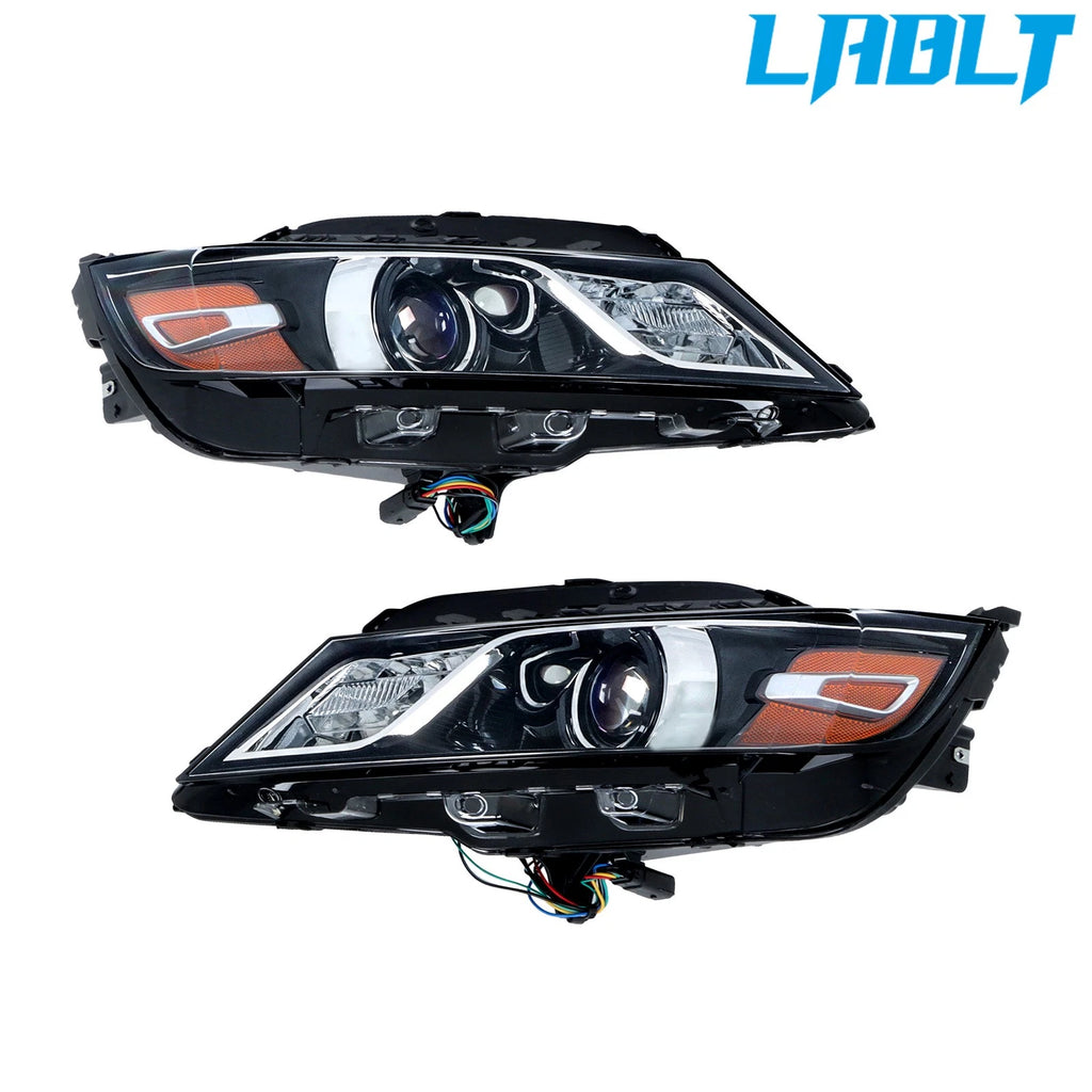 Set of 2 Clear Halogen Headlights for Chevy Impala (2015–2020)