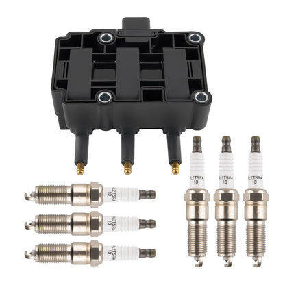 Ignition Coil & 6 Spark Plugs for Chrysler Dodge Jeep Wrangler JK (2007–2011)