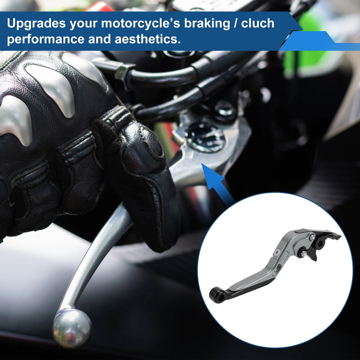 Adjustable Brake Clutch Levers for Kawasaki ZX7R (1989–2003) Titanium Black