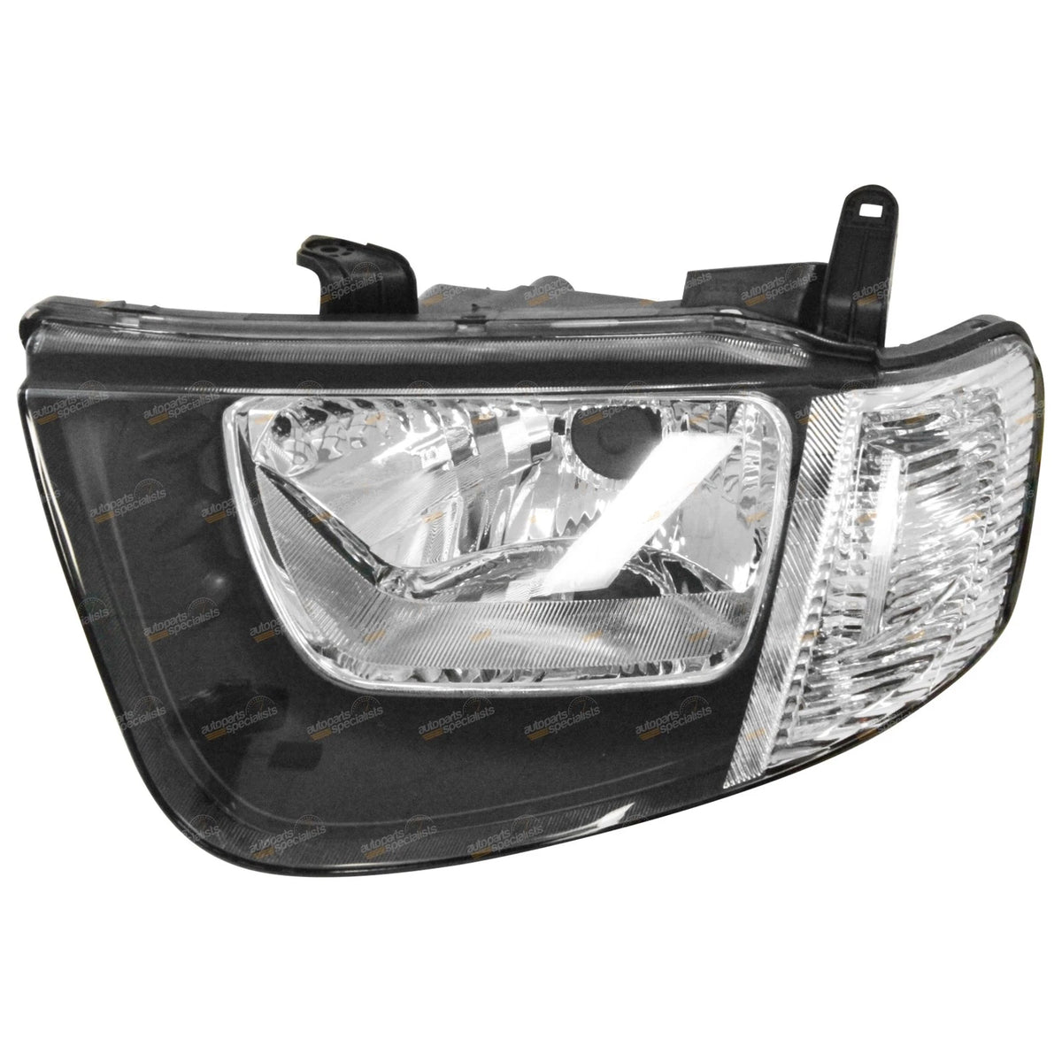 Headlights Pair with Clear Flasher for Mitsubishi Triton ML GL GLX Ute (2006–2009)