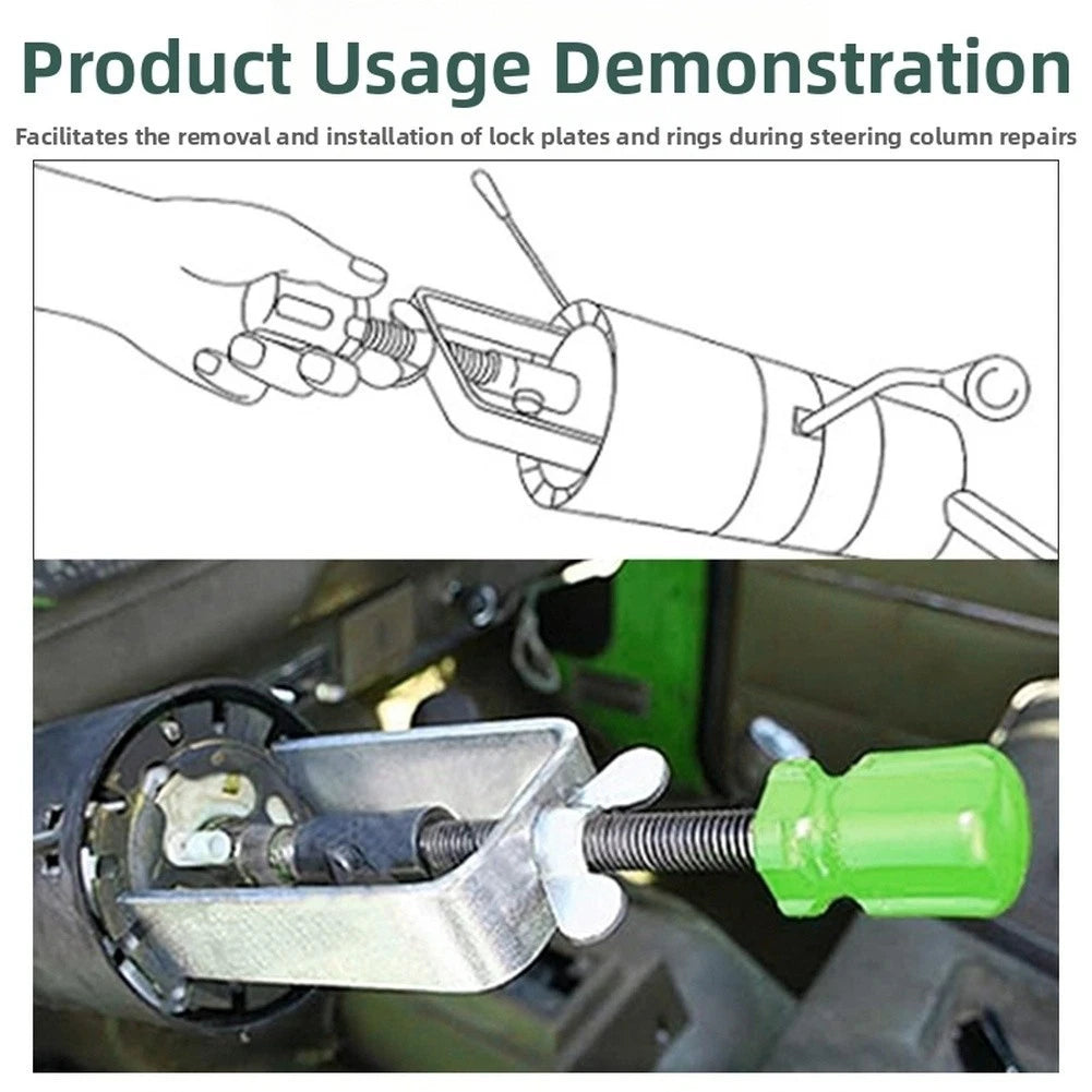 Steering Wheel Lock Plate Snap Ring Remover Tool for Cars