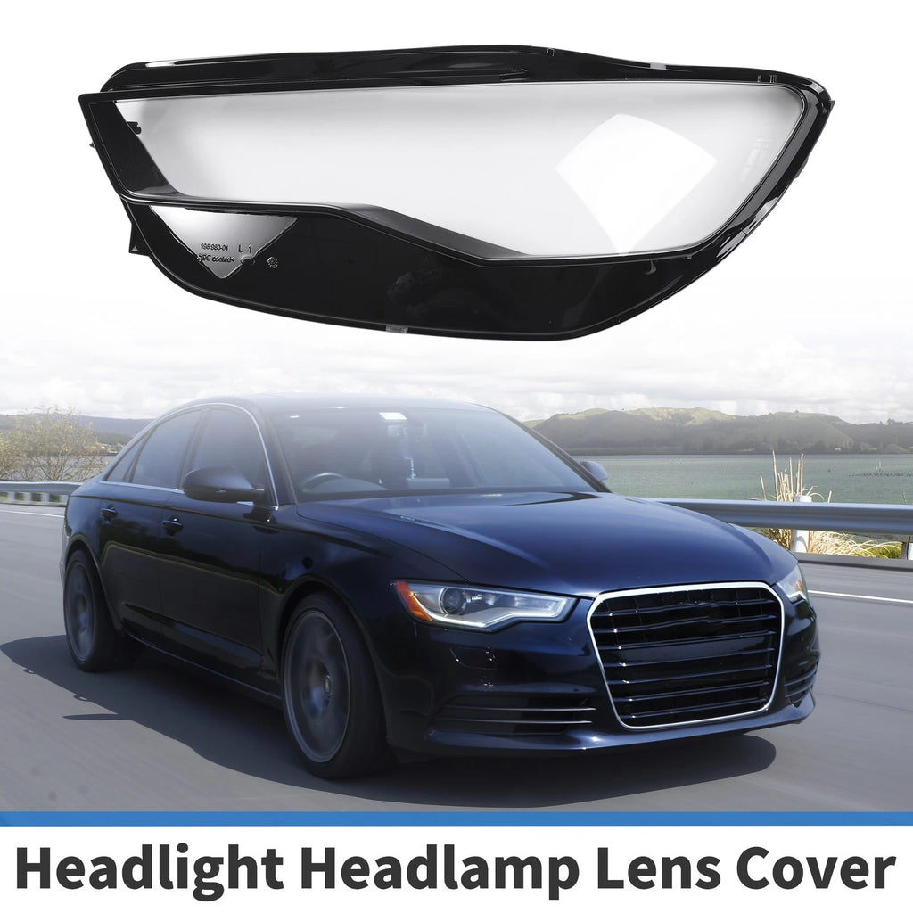 Headlight Lens Cover Front Left Replacement for Audi A6 (2016–2018)