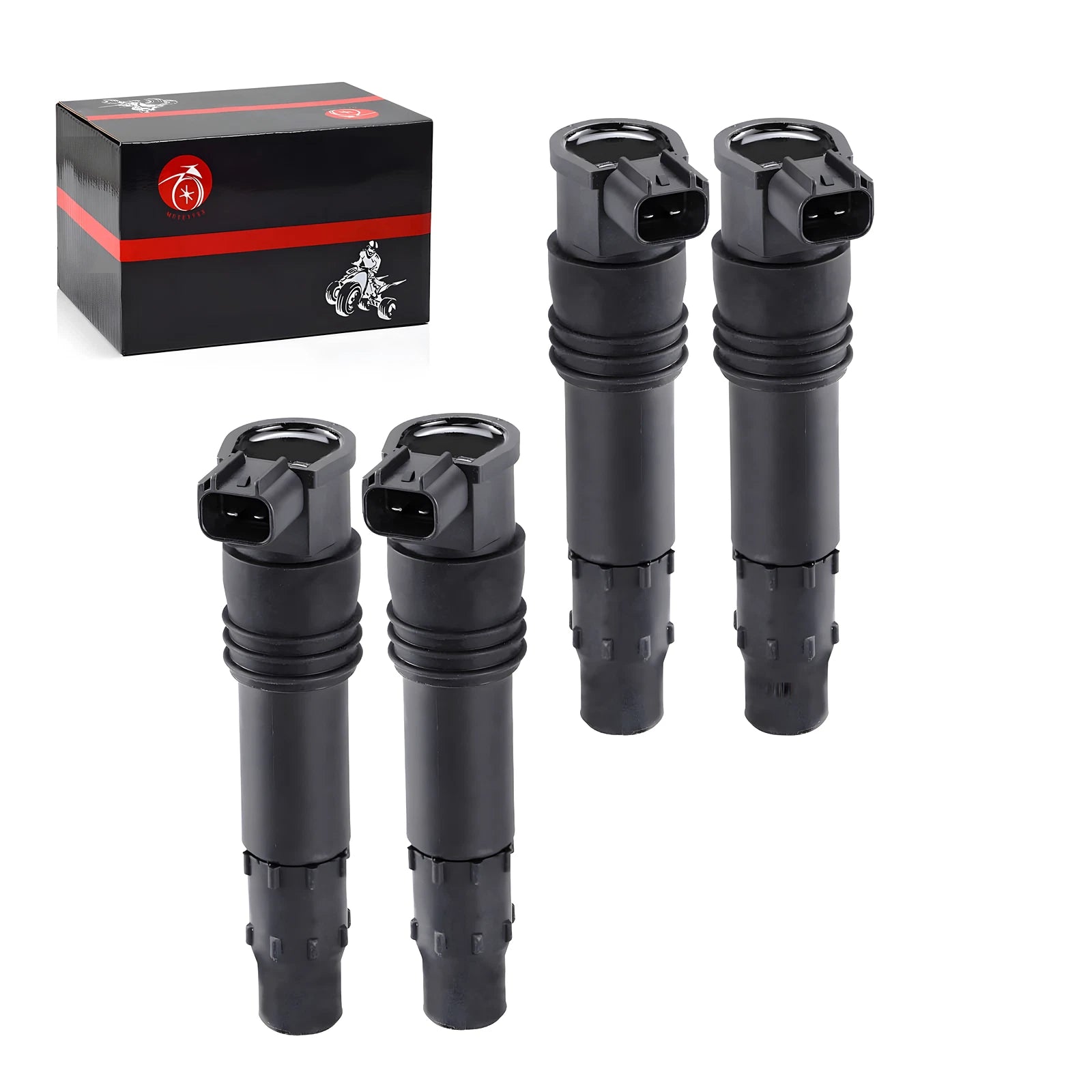 Set of 4 Ignition Coils for Suzuki Katana GSX650F Bandit GSF1250 Burgman AN650