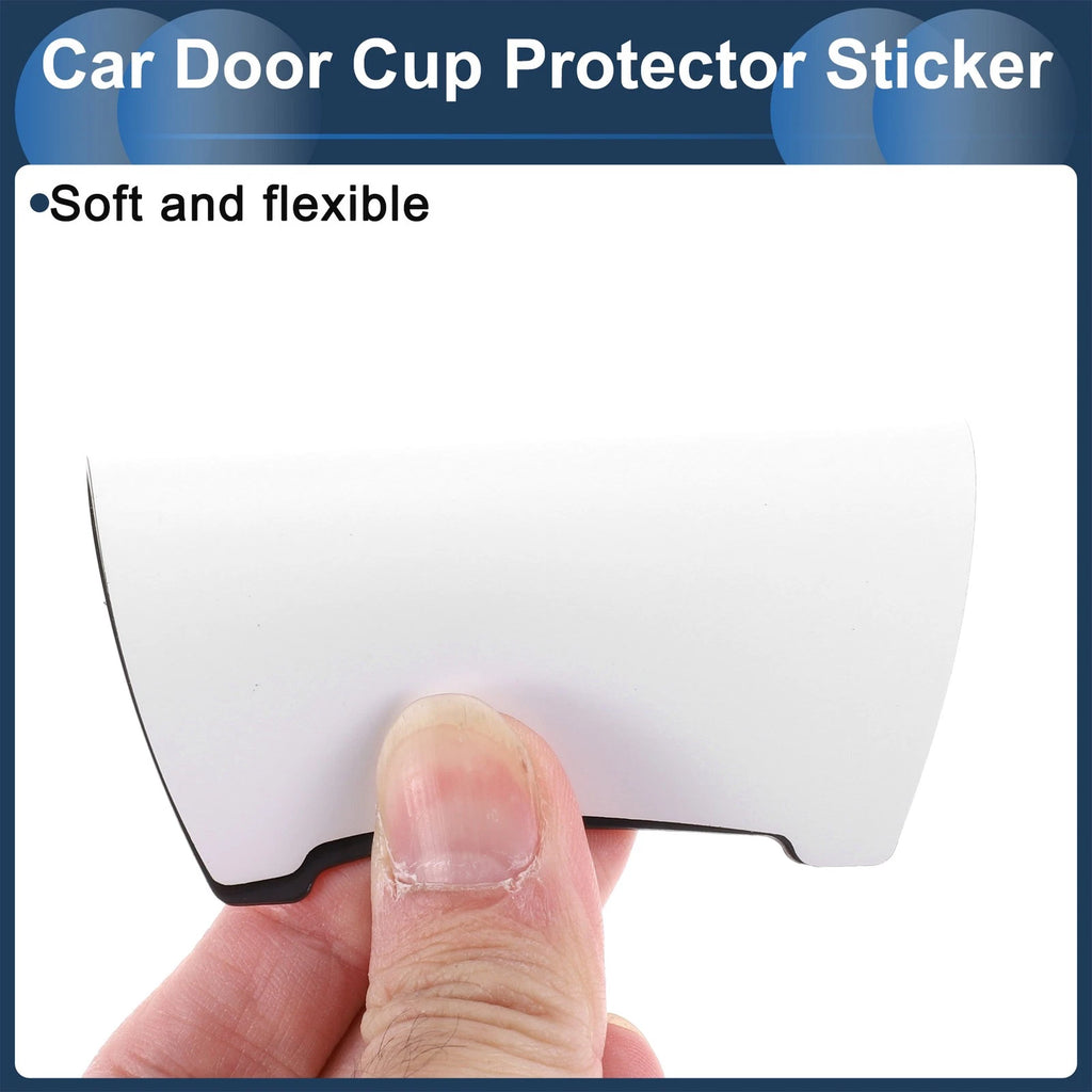 Car Door Handle Scratch Protector for Universal Fit (84x94mm) Matte White
