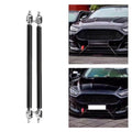 Adjustable Front Bumper Lip Splitter Strut Rod Tie Support Bar For 15cm black