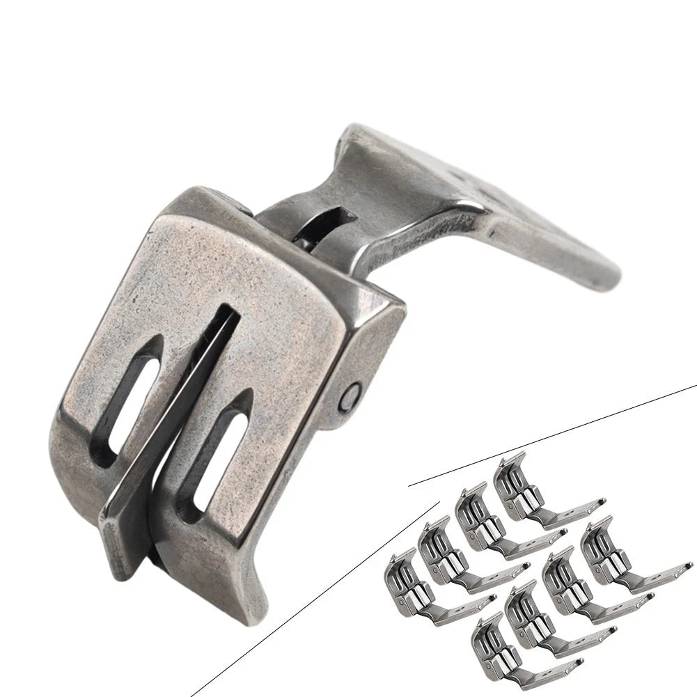 Double Needle Center Edge Foot with Spring Guide for Juki LH-515+ (112W)