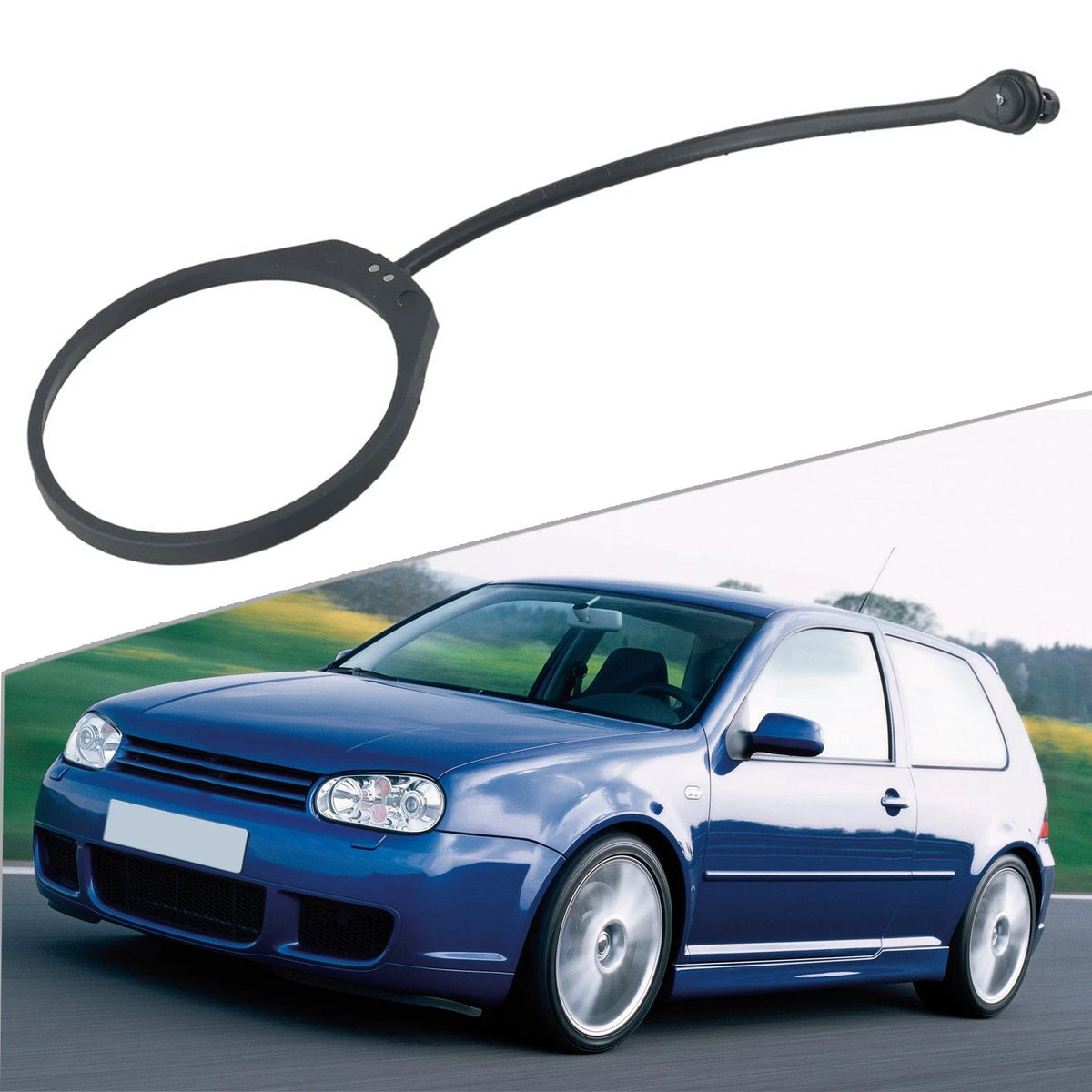 Rubber Fuel Cap Tank Cord Rope Strap Tether for Vehicles
