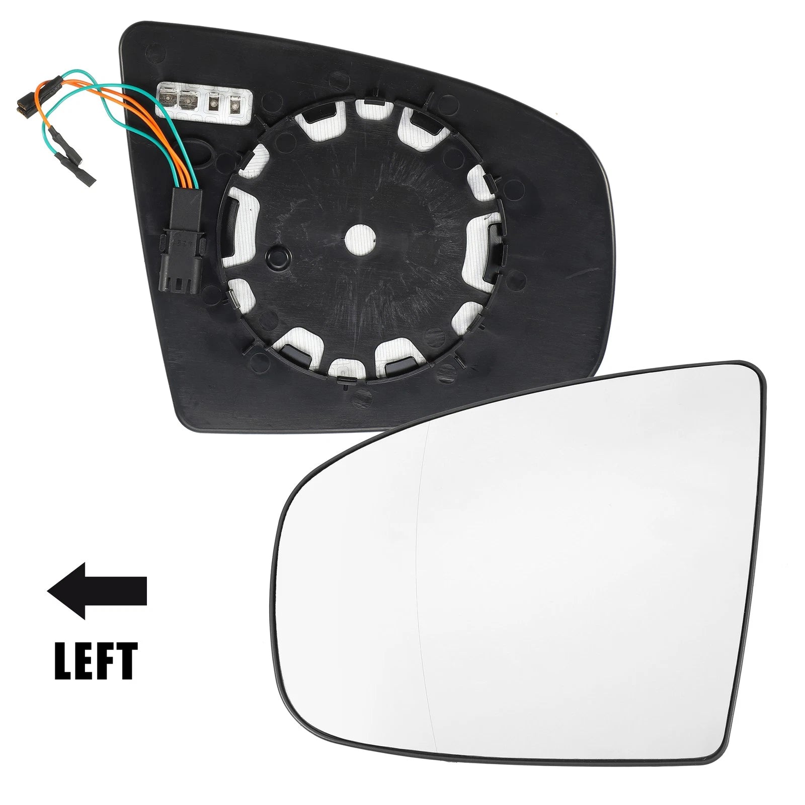 Left Side Heated Mirror Glass Replacement for BMW X5 X6 (2014–2018)