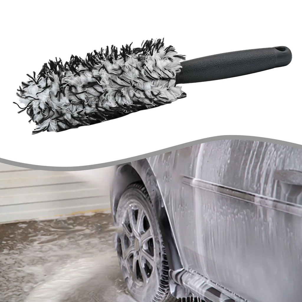 Plush Wheel Brush for Easy Rim Cleaning