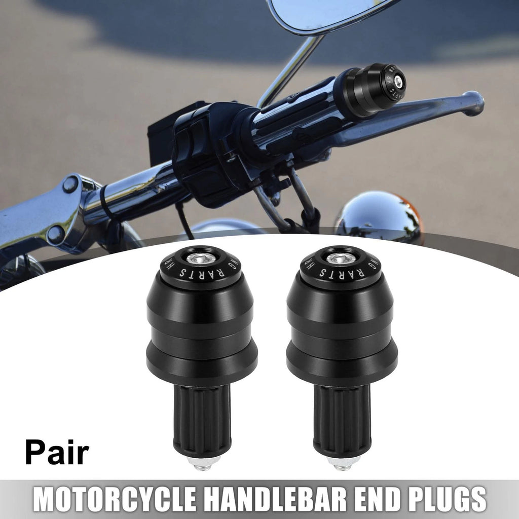 Handlebar End Plugs Pair 7/8 22mm Replacement for Motorcycle Dirt Bike (—)