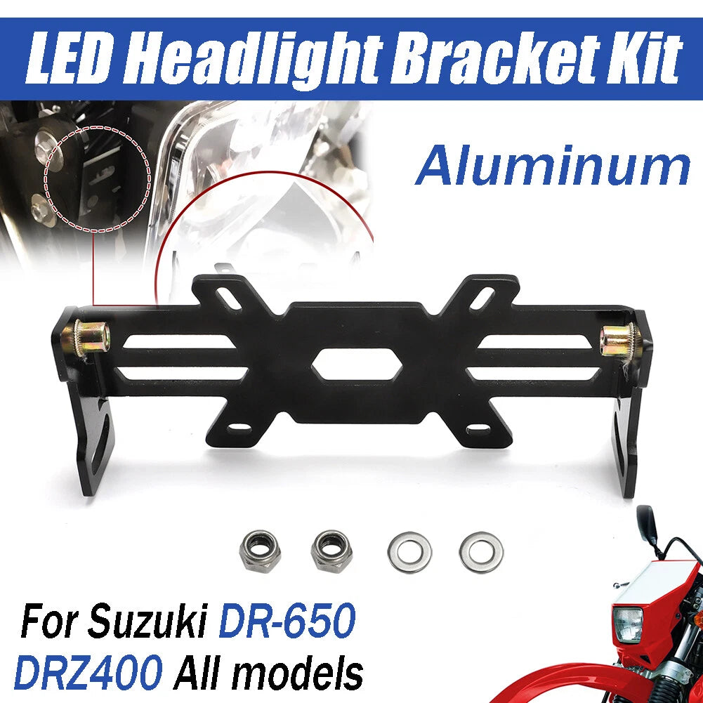 4X6 LED Headlight Mounting Bracket Kit for Suzuki DR-650 DRZ400