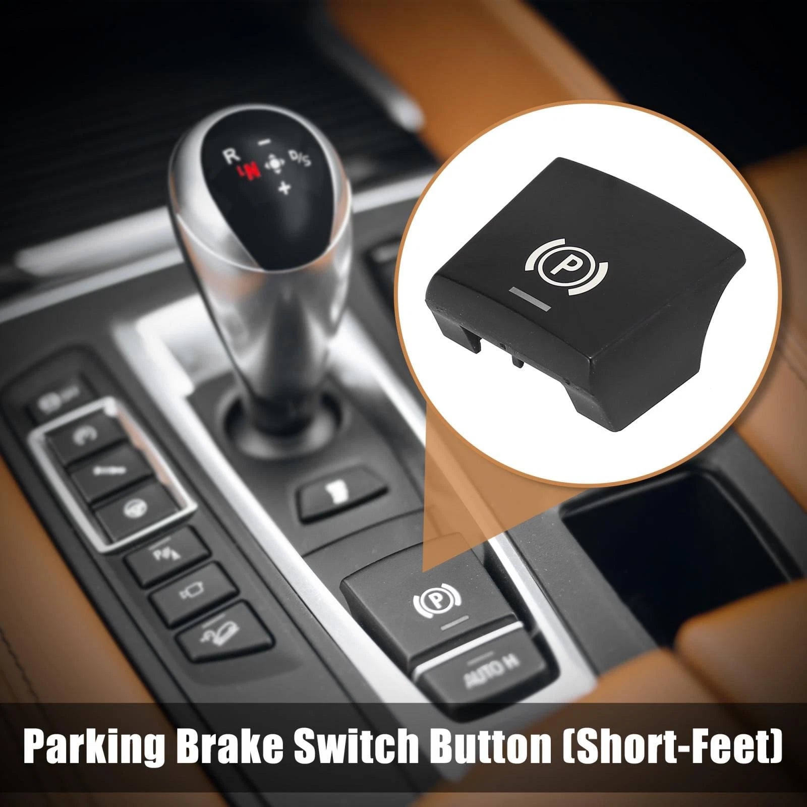 Parking Brake Switch Button Cover Short Feet for BMW 5 Series (2015–2019)
