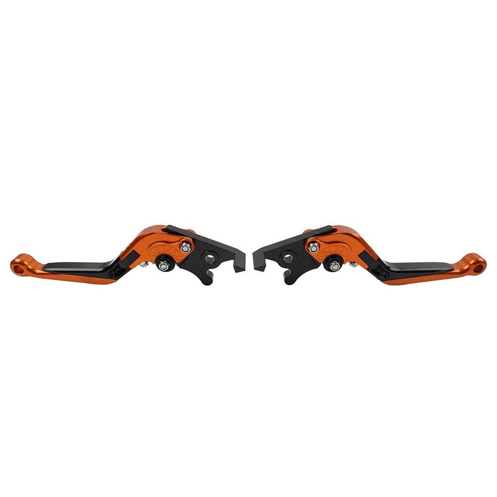 Folding Extendable Brake Clutch Levers for Honda CB599 CB600 (1998–2006) - Orange