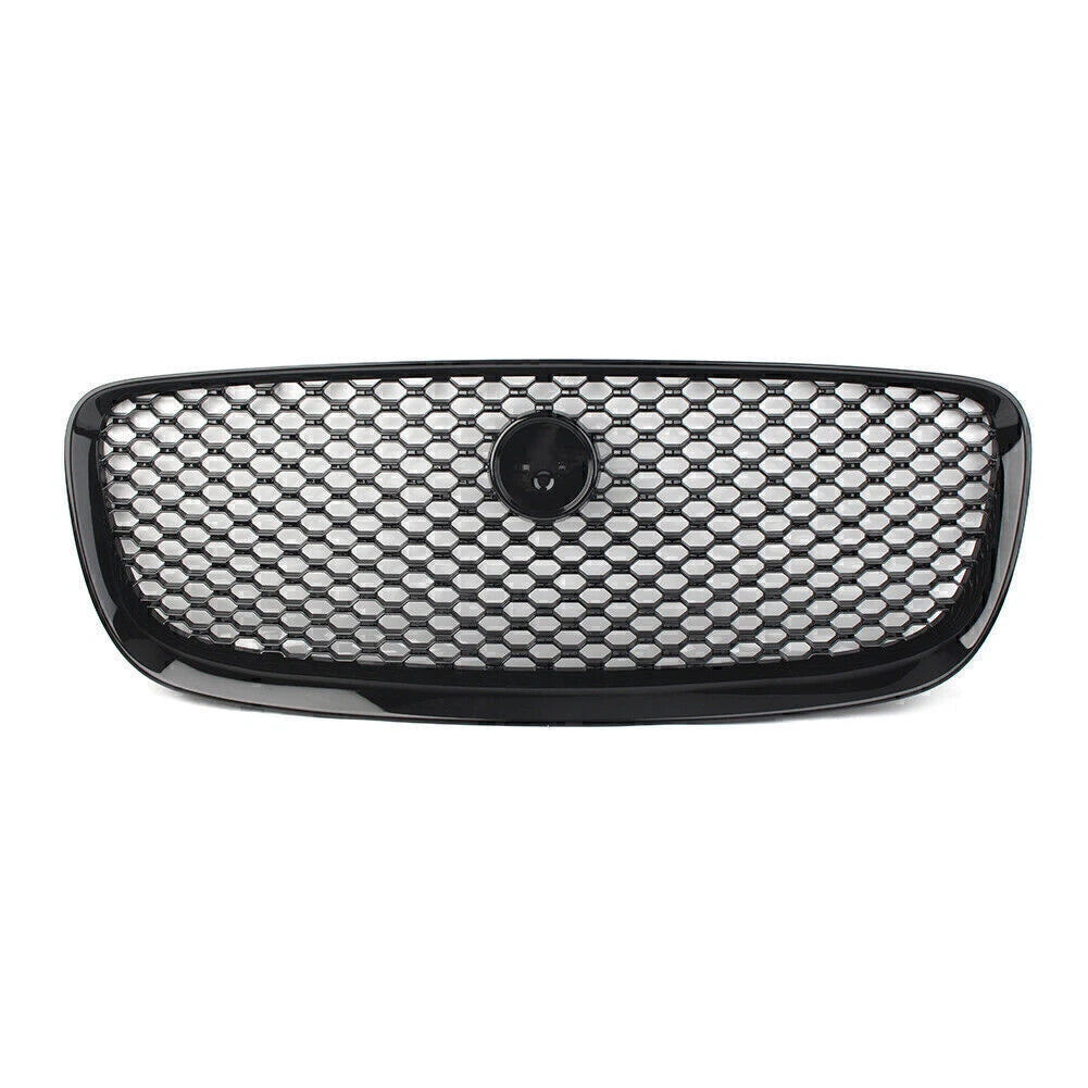 Gloss Black Front Upper Mesh Grille for Jaguar F-PACE (2016–2019)