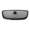 Gloss Black Front Upper Mesh Grille for Jaguar F-PACE (2016–2019)