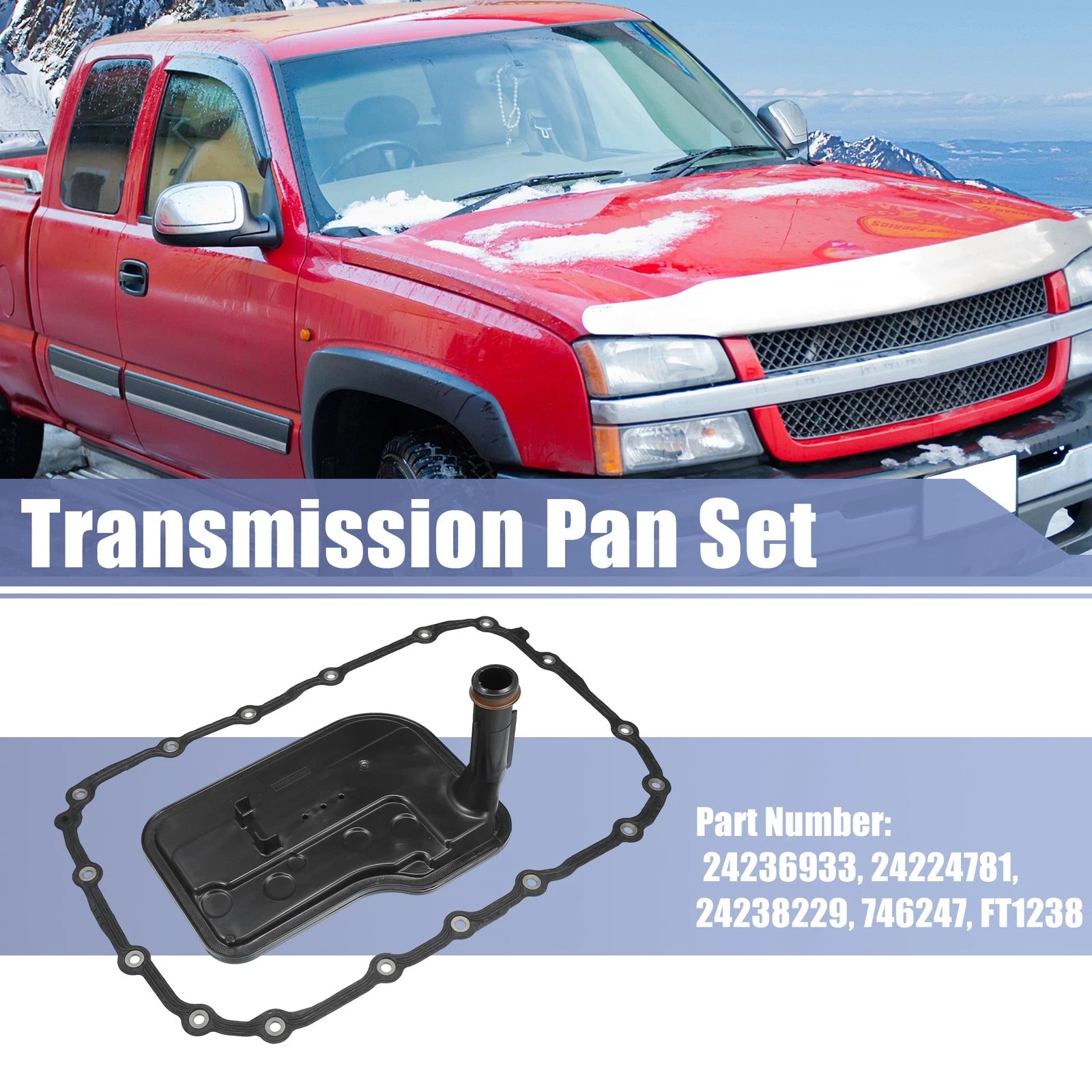 Transmission Filter Oil Pan Gasket Kit for Chevrolet Silverado (2011–2018)