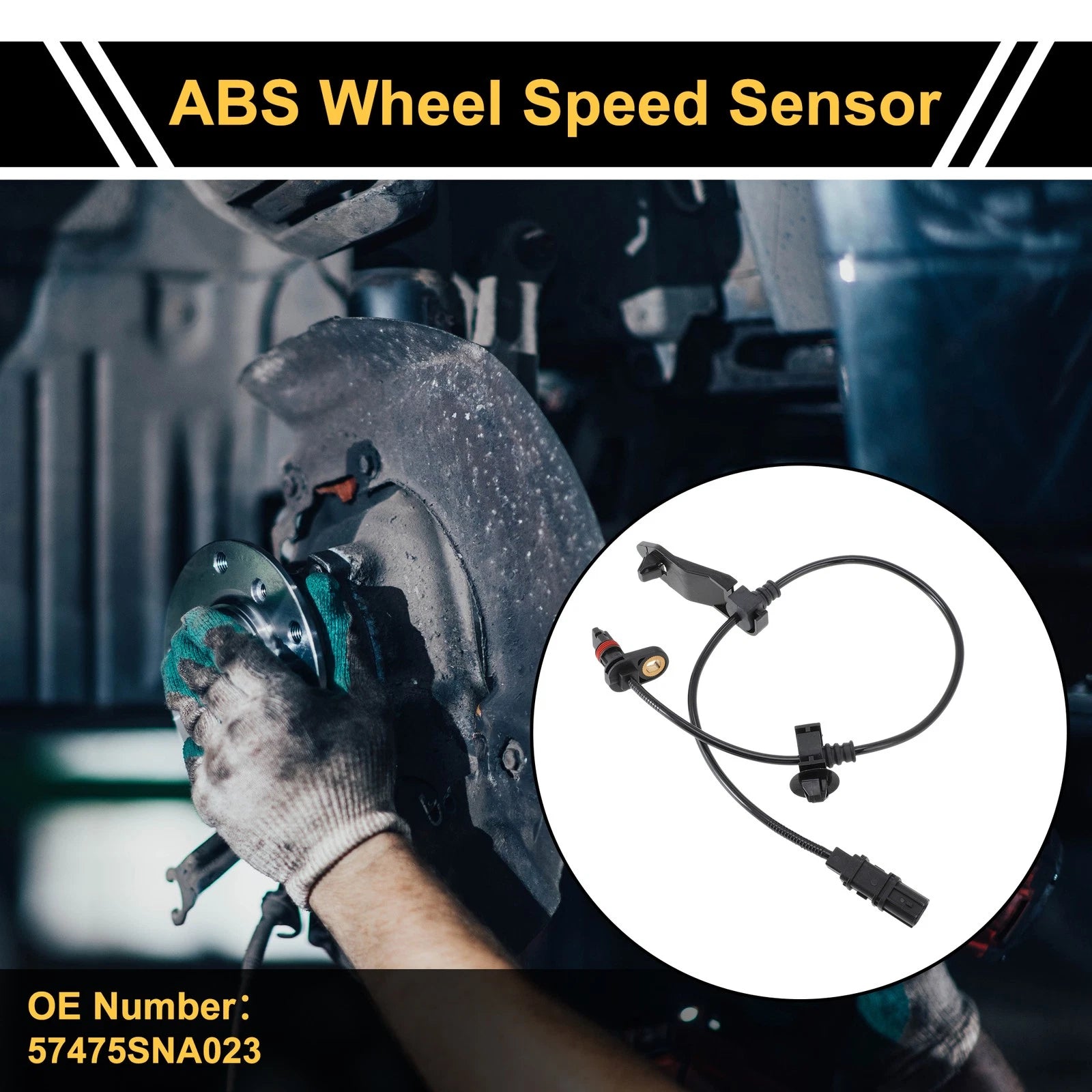 ABS Wheel Speed Sensor Rear Left Replacement for Honda Civic (2006–2008)