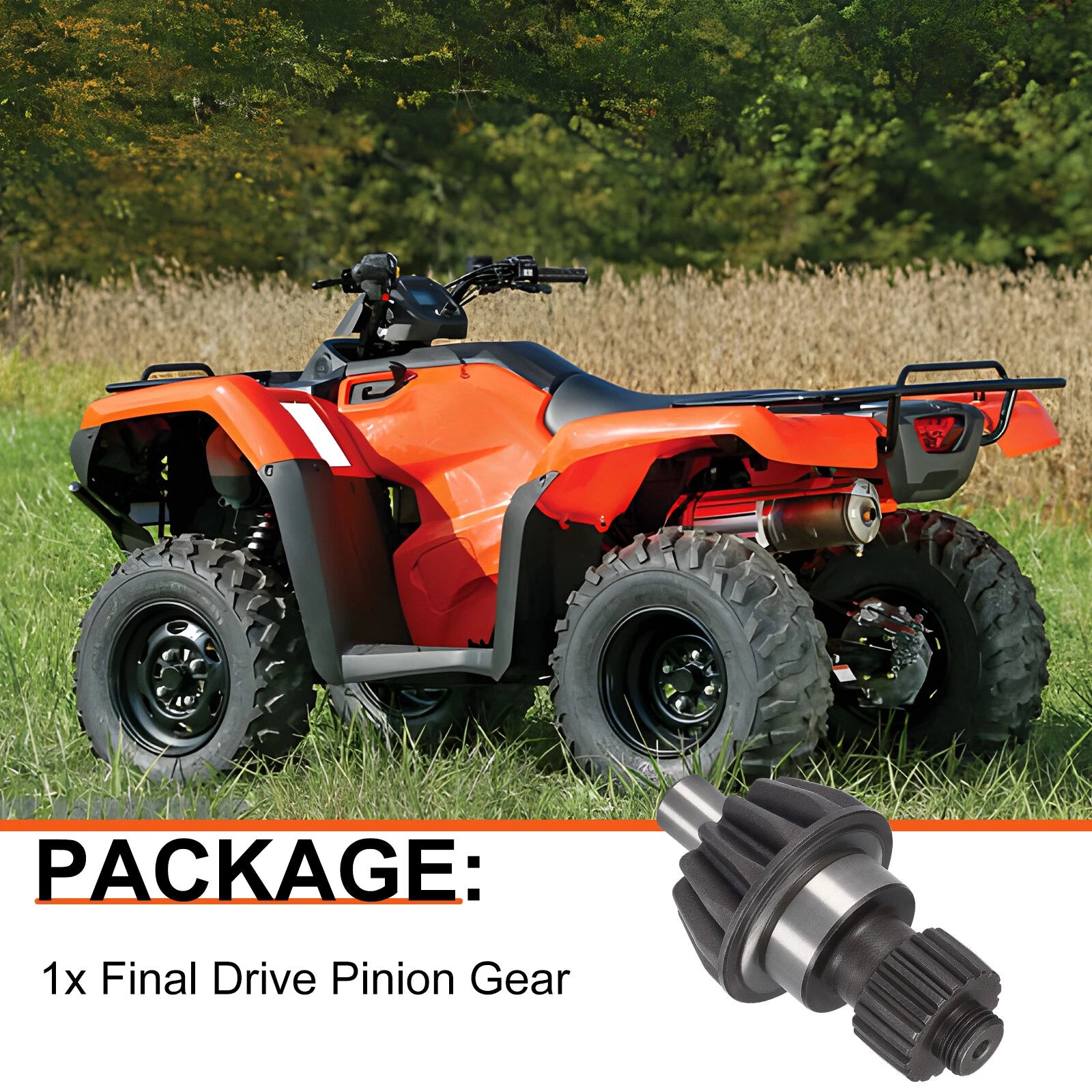 Final Drive Pinion Gear for Honda Rancher 420 TRX420 (2007–2024) 41421-HP5-600