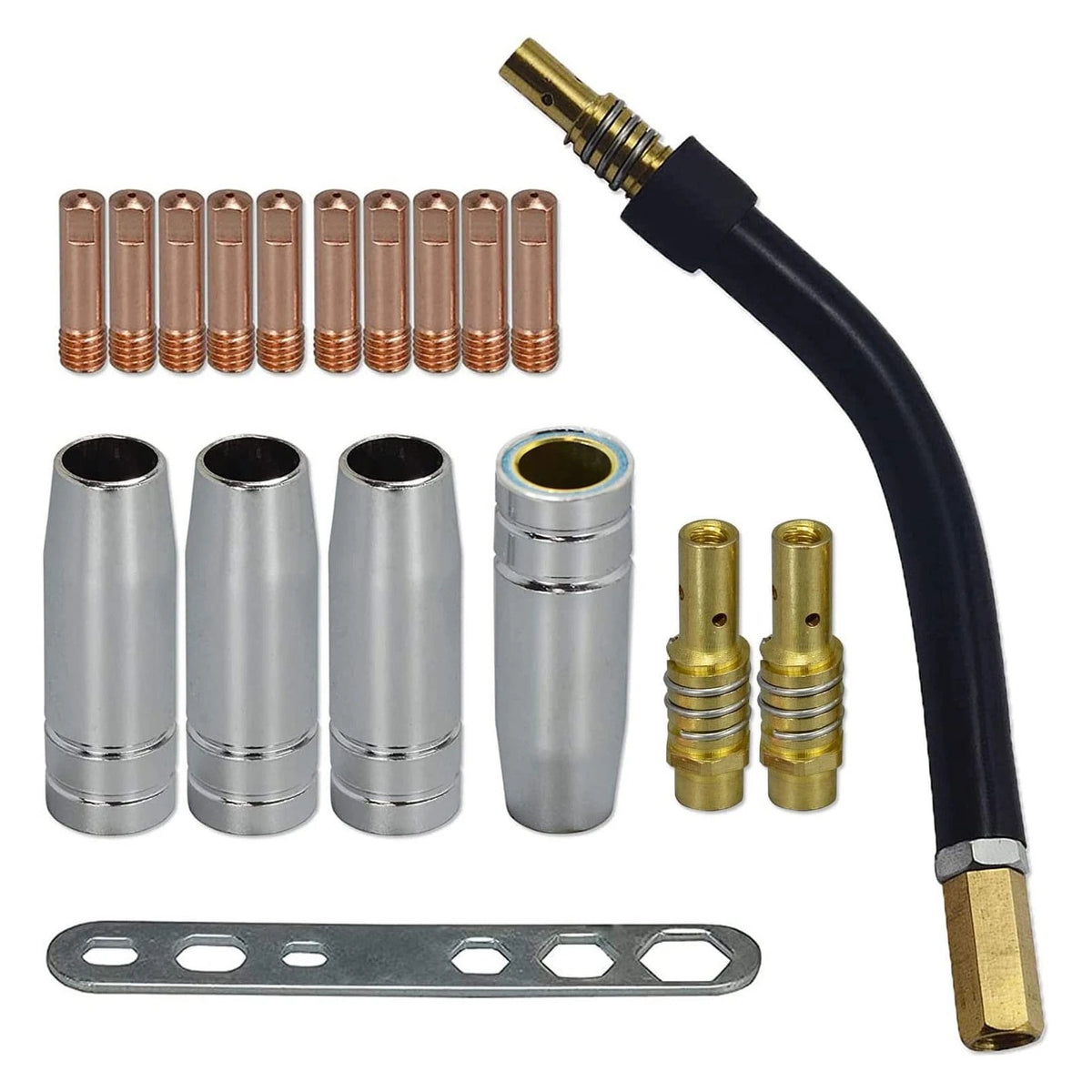 18PCS Contact Nozzle Set for Welding (0.035, 0.9mm, M6 Holder)