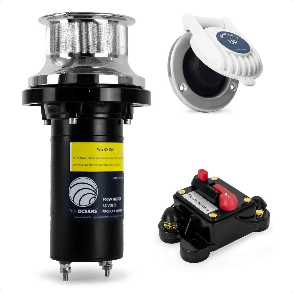 900W Vertical Mounted Winch for Arctic Capstan FO3716 (12V)